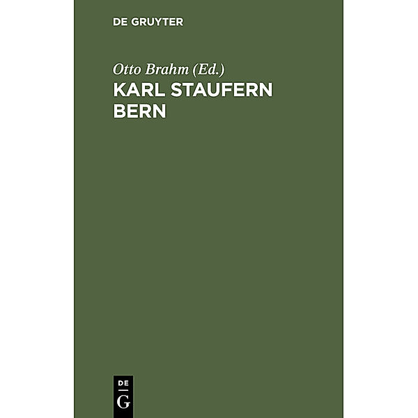 Karl Staufern Bern