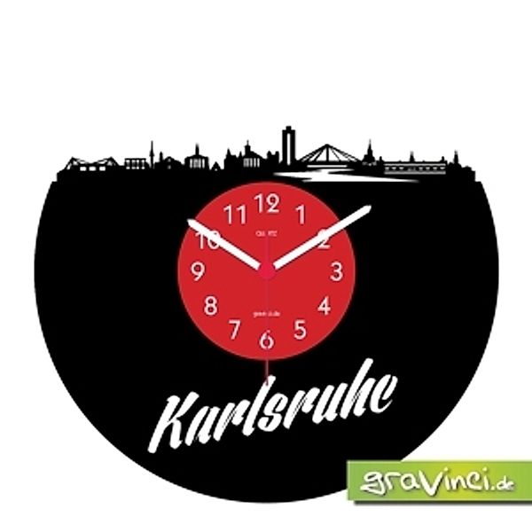 Karlsruhe-Deutsche Skylines, Vinyl Schallplattenuhr