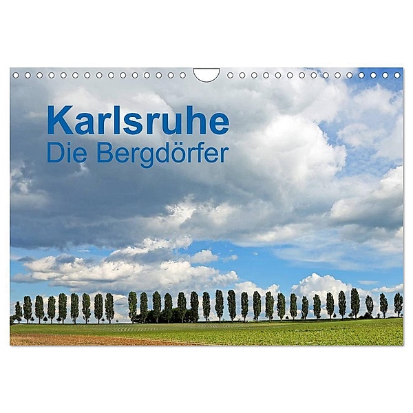 Karlsruhe - Die Bergdörfer (Wandkalender 2024 DIN A4 quer), CALVENDO Monatskalender, Klaus Eppele