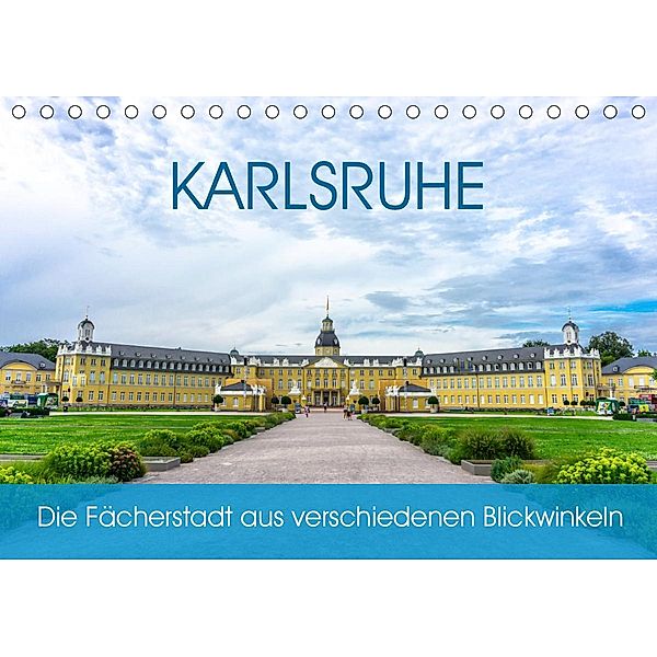 Karlsruhe Die Fächerstadt aus verschiedenen Blickwinkeln (Tischkalender 2021 DIN A5 quer), Christine Nöh