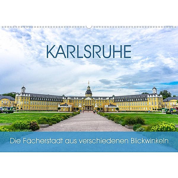 Karlsruhe Die Fächerstadt aus verschiedenen Blickwinkeln (Wandkalender 2023 DIN A2 quer), Christine Nöh