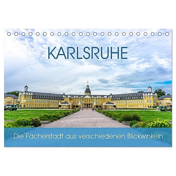 Karlsruhe Die Fächerstadt aus verschiedenen Blickwinkeln (Tischkalender 2024 DIN A5 quer), CALVENDO Monatskalender, Christine Nöh