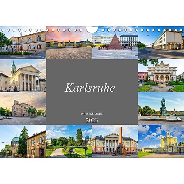 Karlsruhe Impressionen (Wandkalender 2023 DIN A4 quer), Dirk Meutzner