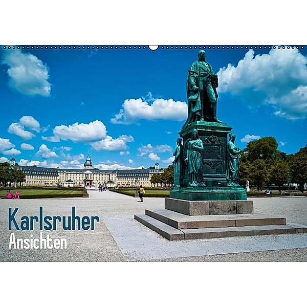 Karlsruher Ansichten (Wandkalender 2014 DIN A2 quer)