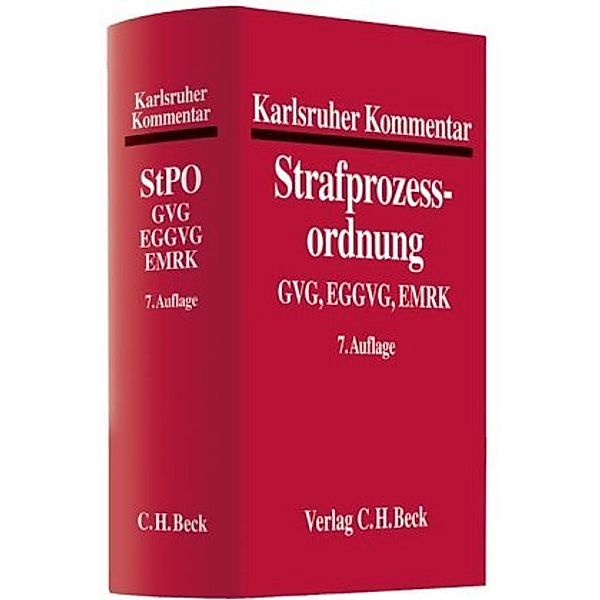 Karlsruher Kommentar zur Strafprozessordnung (StPO)