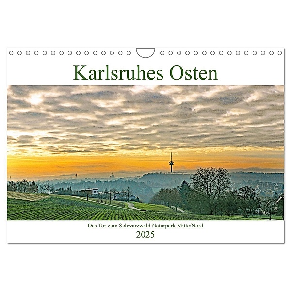 Karlsruhes Osten (Wandkalender 2025 DIN A4 quer), CALVENDO Monatskalender, Calvendo, Klaus Eppele