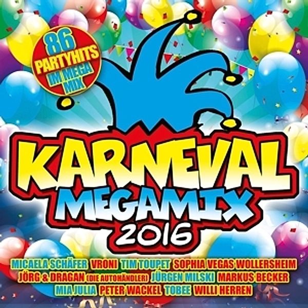 Karneval Megamix 2016, Diverse Interpreten