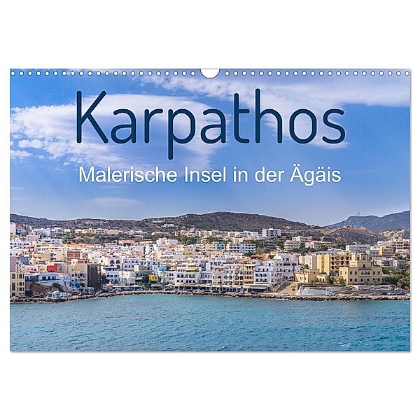 Karpathos - Malerische Insel in der Ägäis (Wandkalender 2024 DIN A3 quer), CALVENDO Monatskalender, Stefan O. Schüller und Elke Schüller