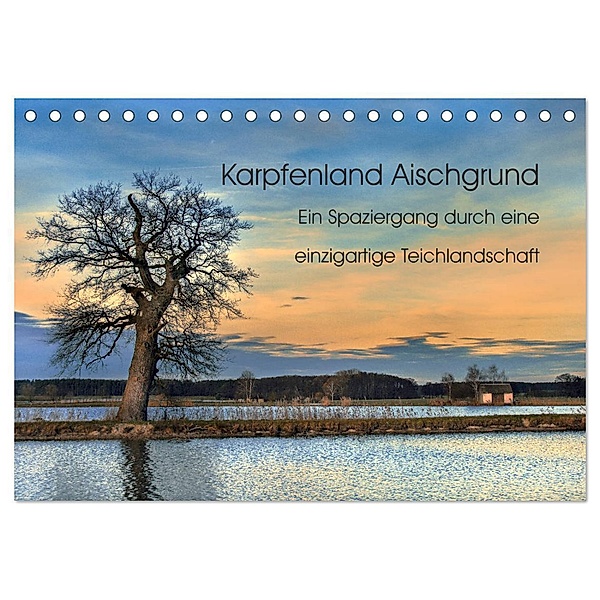 Karpfenland Aischgrund (Tischkalender 2024 DIN A5 quer), CALVENDO Monatskalender, silvimania