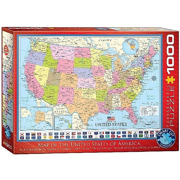 Eurographics Karte der Vereinigten Staaten von Amerika (Puzzle)
