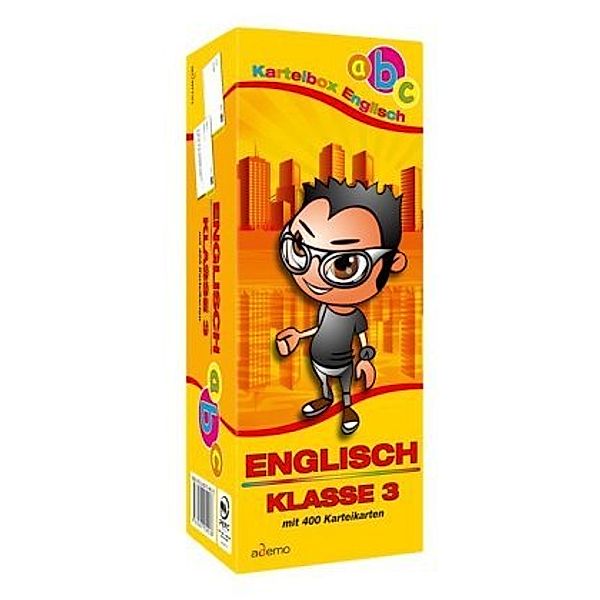 Karteibox Englisch Klasse 3, m. 400 Beilage, ademo Verlag