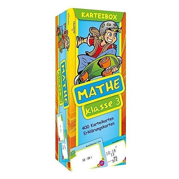 Karteibox Mathe Klasse 3, ademo Verlag