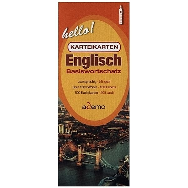 Karteikarten Basiswortschatz Englisch, ademo GmbH