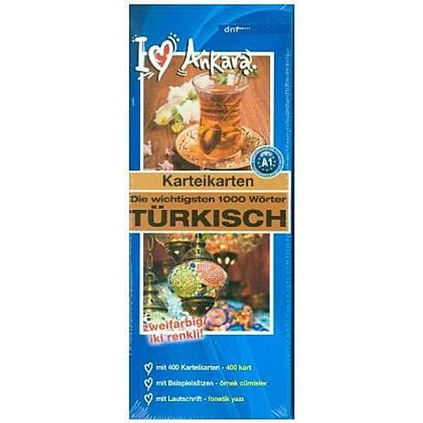 Karteikarten Die wichtigsten 1000 Wörter Türkisch (A1), dnf-Verlag GmbH