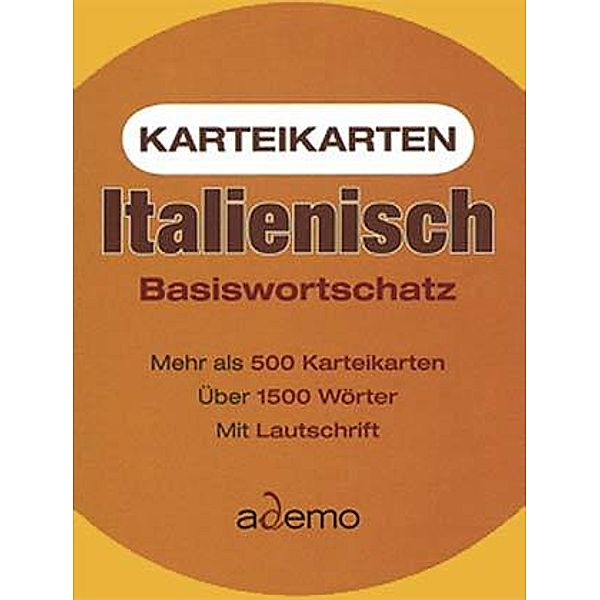 Karteikarten Italienisch Basiswortschatz, m. Lernbox