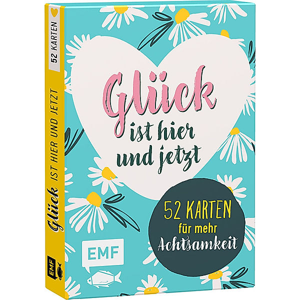 Kartenbox Achtsamkeit: Glück ist hier und jetzt - 52 Karten für mehr Achtsamkeit