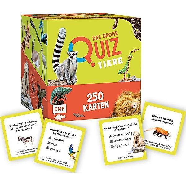 EDITION,MICHAEL FISCHER Kartenbox: Das große Quiz - Tiere, Aurore Meyer