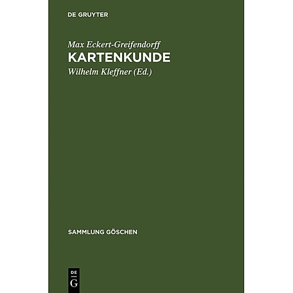 Kartenkunde, Max Eckert-Greifendorff