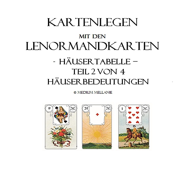 Kartenlegen mit den Lenormandkarten: Teil 2 von 4 - Häuserbedeutungen / Kartenlegen mit den Lenormandkarten Bd.2, Melanie Ruhwedel