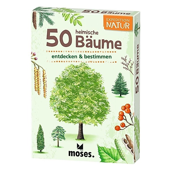 moses Verlag Kartenset - 50 HEIMISCHE BÄUME – entdecken & bestimmen, Carola von Kessel, Matthias Pasch