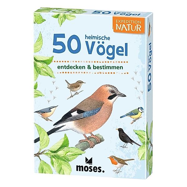 moses Verlag Kartenset 50 heimische Vögel, Carola von Kessel, Anita van Saan