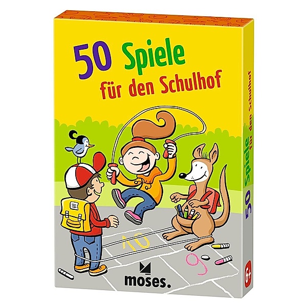 moses Verlag Kartenset 50 SPIELE FÜR DEN SCHULHOF, Elke Vogel