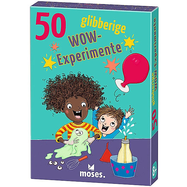 moses Verlag Kartenspiel 50 GLIBBERIGE WOW-EXPERIMENTE, Carola von Kessel