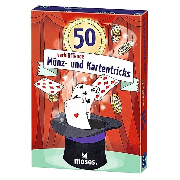 moses Verlag Kartenspiel: 50 verblüffende Münz- und Kartentricks, Carola von Kessel