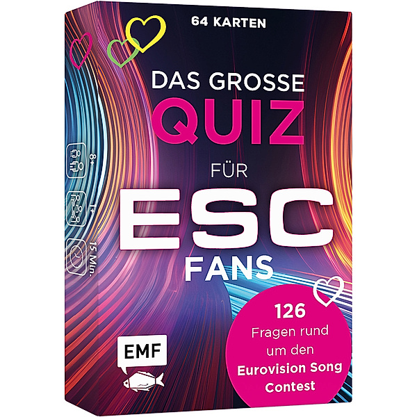 EDITION,MICHAEL FISCHER Kartenspiel: Das grosse Quiz für ESC-Fans, Katharina Arendt, Leah Molzahn