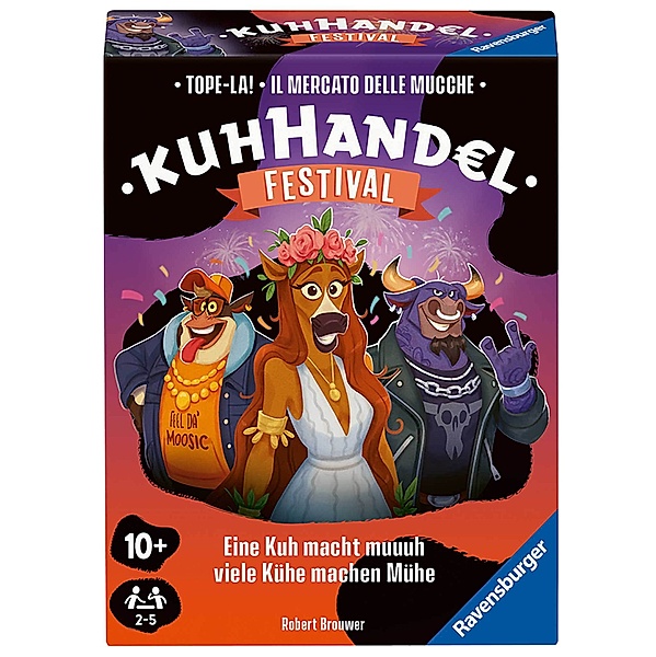 Ravensburger Verlag Kartenspiel KUHHANDEL - FESTIVAL, Robert Brouwer, Rüdiger Koltze