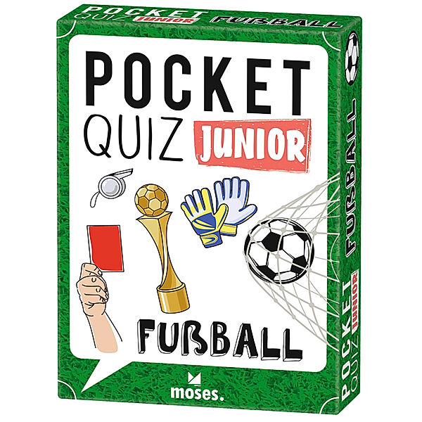 moses Verlag Kartenspiel POCKET QUIZ JUNIOR - FUSSBALL, Matthias Leo Webel