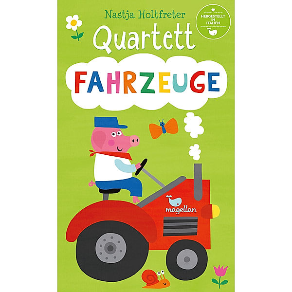 Magellan Verlag Kartenspiel QUARTETT - FAHRZEUGE in bunt