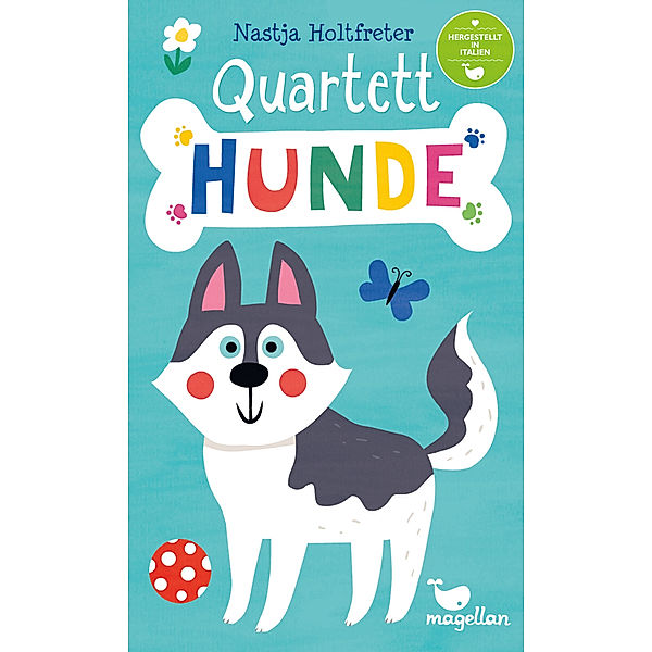 Magellan Verlag Kartenspiel QUARTETT - HUNDE in bunt