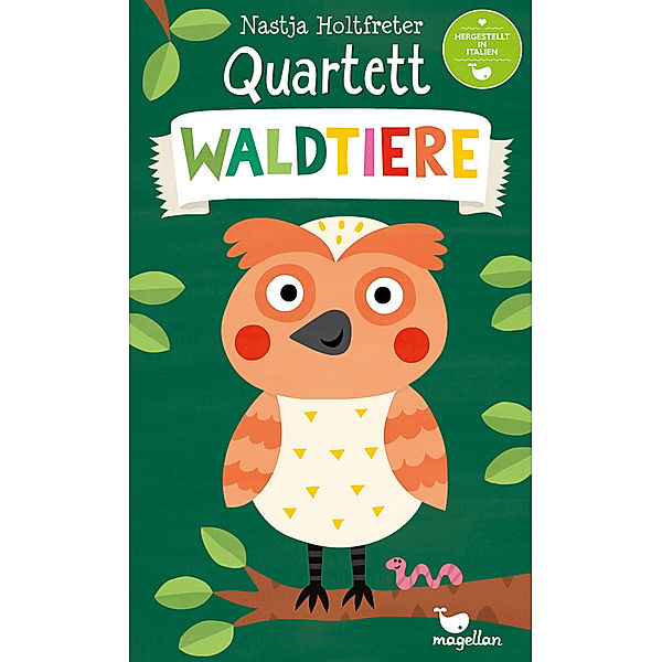 Magellan Verlag Kartenspiel QUARTETT - WALDTIERE in bunt