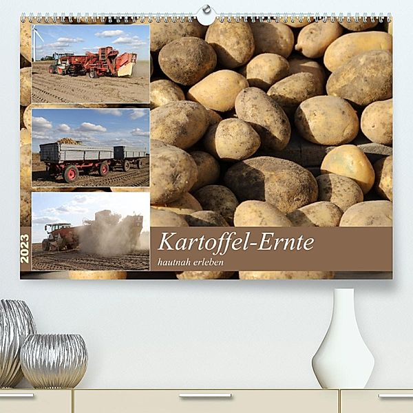 Kartoffel-Ernte - hautnah erleben (Premium, hochwertiger DIN A2 Wandkalender 2023, Kunstdruck in Hochglanz), Schnellewelten