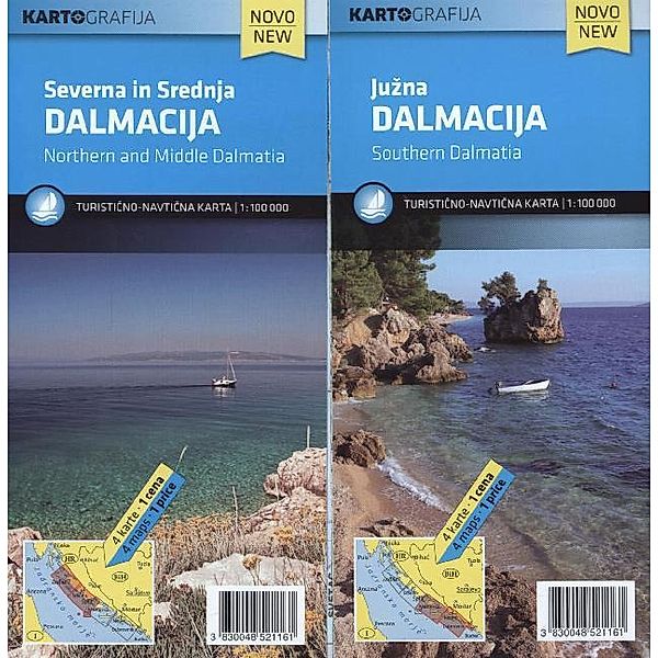 KartoGrafija Turisticno-nauticna Karta / KartoGrafija Turisticno-nauticna Karta Dalmatia, 2 Bl.