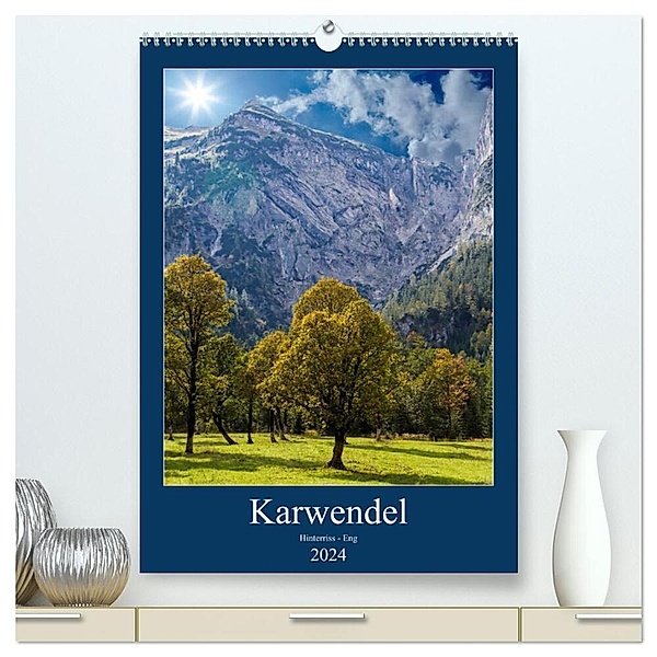 Karwendel - Hinterriss-Eng (hochwertiger Premium Wandkalender 2024 DIN A2 hoch), Kunstdruck in Hochglanz, Horst Eisele