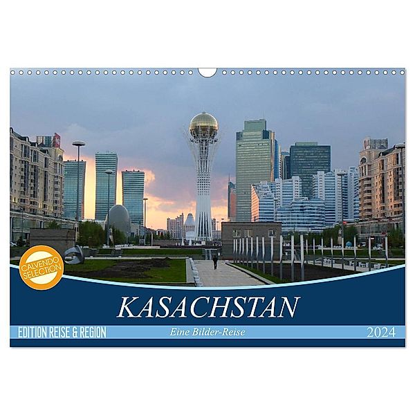 Kasachstan - Eine Bilder-Reise (Wandkalender 2024 DIN A3 quer), CALVENDO Monatskalender, Sebastian Heinrich