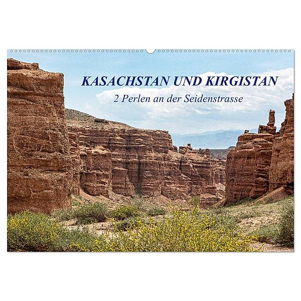 Kasachstan und Kirgistan (Wandkalender 2024 DIN A2 quer), CALVENDO Monatskalender, Michele Junio