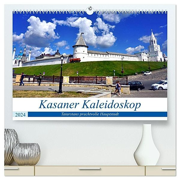 Kasaner Kaleidoskop - Tatarstans prachtvolle Hauptstadt (hochwertiger Premium Wandkalender 2024 DIN A2 quer), Kunstdruck in Hochglanz, Henning von Löwis of Menar