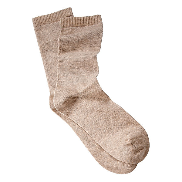 Kaschmir Wellness- und Diabetikersocken, beige (Größe: 39/41)