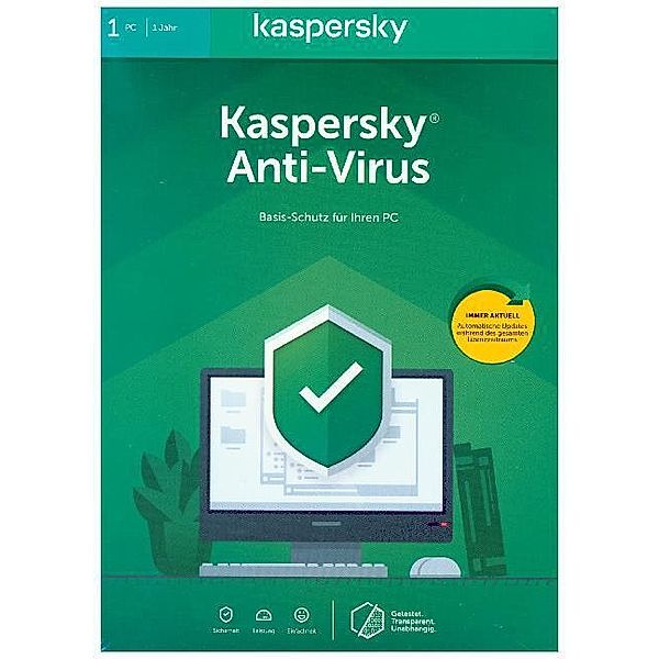 Kaspersky Anti-Virus,1 Code in a Box