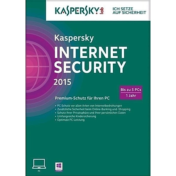 Kaspersky Internet Security 2015 5 Lizenzen (FFP)