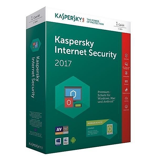 Kaspersky Internet Security 2017, 1 Code in a Box