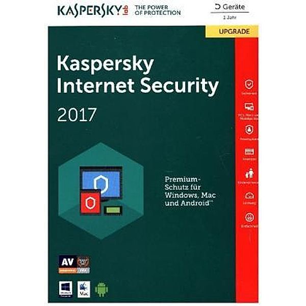 Kaspersky Internet Security 2017 5 Geräte Upgrade