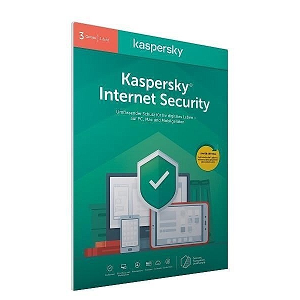 Kaspersky Internet Security 3 Geräte (FFP), 1 Code in a Box