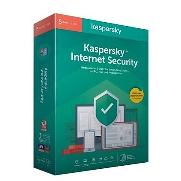 Kaspersky Internet Security 5 Geräte, 1 Code in a Box