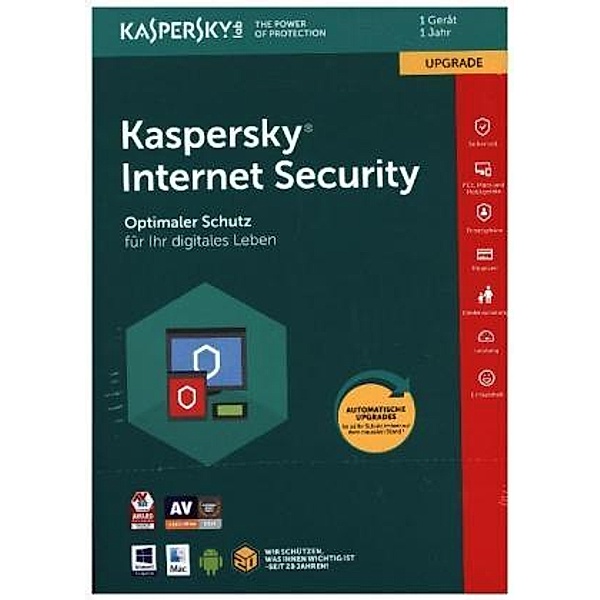 Kaspersky Internet Security Upgrade (FFP), 1 Code in a Box