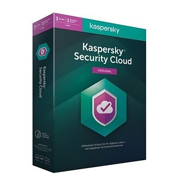 Kaspersky Security Cloud Personal Edition 3 Geräte, 1 Code in a Box