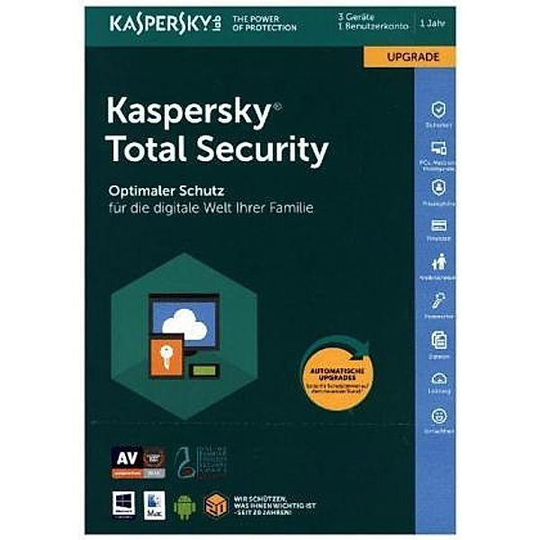 Kaspersky Total Security Upgrade (FFP), 1 Code in a Box